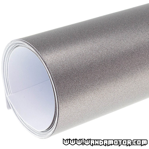 Wrapping sheet matte electro metallic steel grey